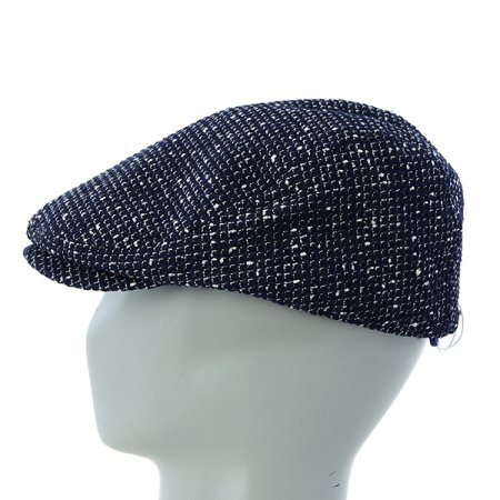 네이비 린넨 혼방 쟈가드 헌팅캡