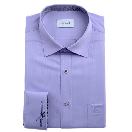 커프스자수 도비솔리드 일반핏긴소매