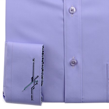 커프스자수 도비솔리드 일반핏긴소매