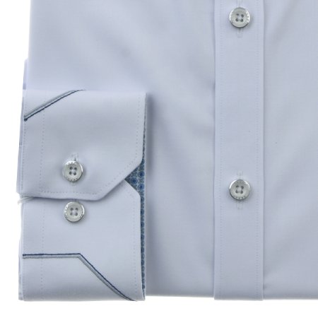 자수포인트 스트레치 슬림핏 긴소매