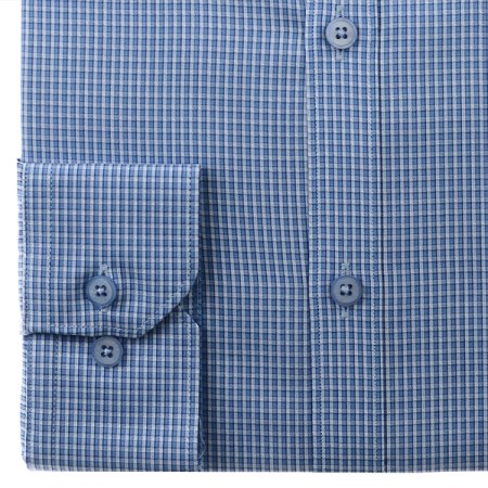 스냅카라 미니깅엄체크 슬림핏긴소매