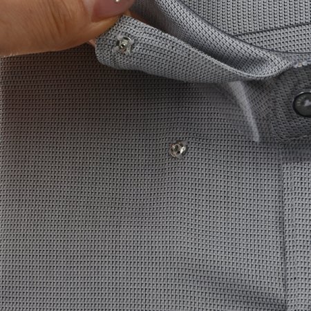 마이크로 잔도비 패턴 슬림핏 긴소매