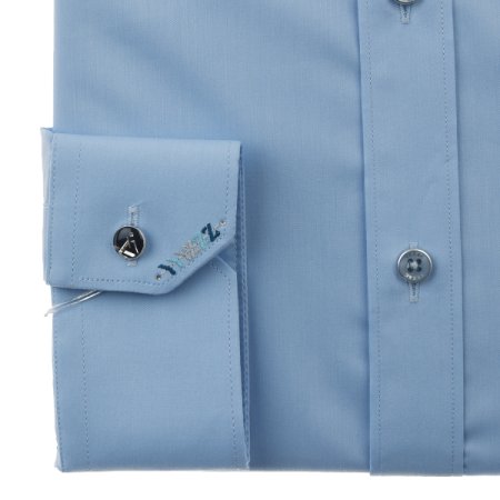 구김적은 자수포인트 스판 일반핏긴소매