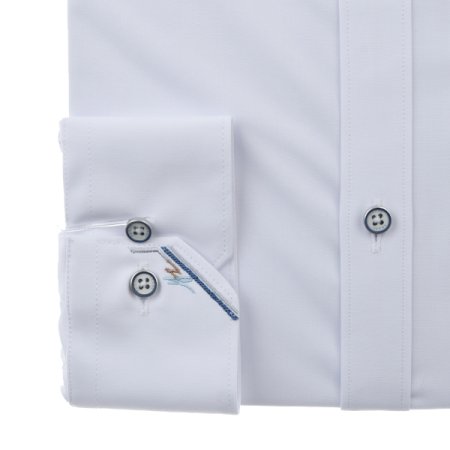 구김적은 자수포인트 스트레치슬림긴소매