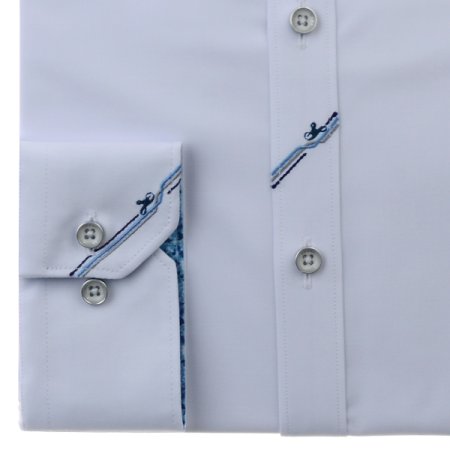 자수포인트 친환경뱀부스판 슬림긴소매