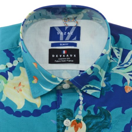 면워싱 빅프린트 슬림핏 긴소매