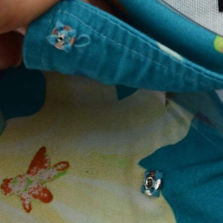 면워싱 빅프린트 슬림핏 긴소매