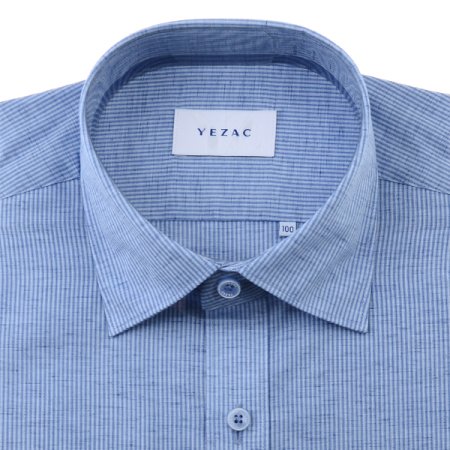 청량감있는린넨혼방스트라이프일반핏긴소매