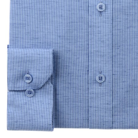 청량감있는린넨혼방스트라이프일반핏긴소매