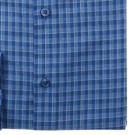 경량감있는 린넨모달 체크 일반핏긴소매