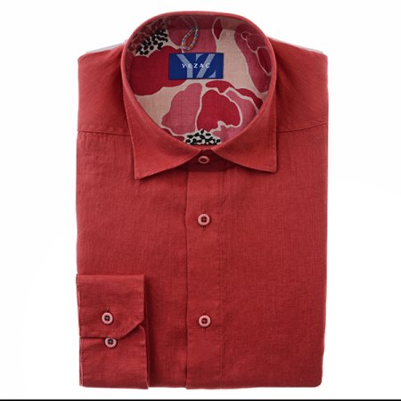 밑단일자 워싱 린넨솔리드 일반핏긴소매