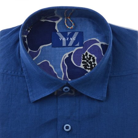 밑단일자 워싱 린넨솔리드 일반핏긴소매