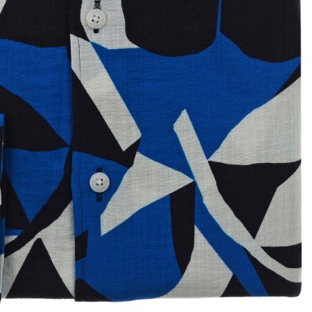 나뭇잎 그래픽 프린트 일반핏 긴소매