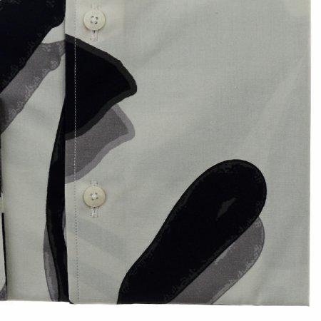 나뭇잎 빅프린트 워싱 슬림핏 긴소매