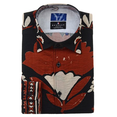 엔틱문양 빅프린트 일반핏 긴소매