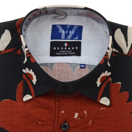 엔틱문양 빅프린트 일반핏 긴소매