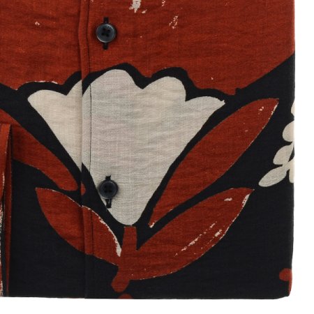 엔틱문양 빅프린트 일반핏 긴소매