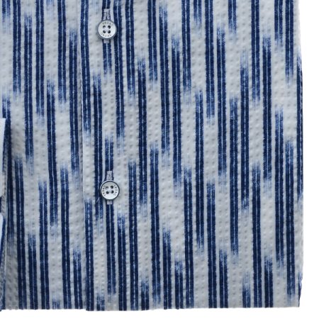 스냅카라 코튼프린트리플서커 슬림긴소매