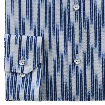 스냅카라 코튼프린트리플서커 슬림긴소매