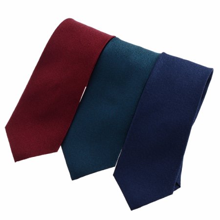 마이크로한 조직 솔리드 실크 넥타이