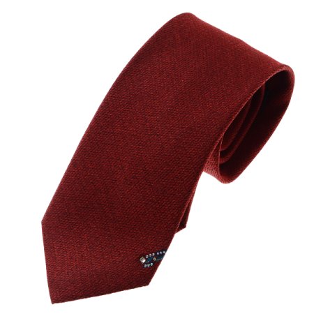 꼬임 모티브 원포인트 크리스탈 넥타이