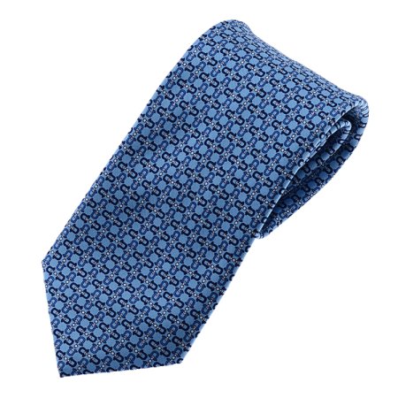 화사한 칼라 말굽 모티브 나염 넥타이