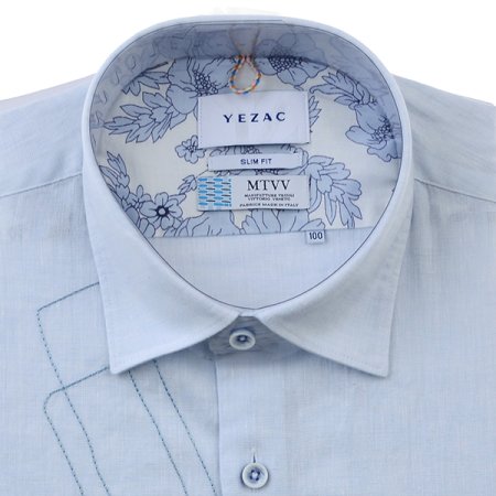 앞판자수 가먼트워싱 린넨슬림핏긴소매