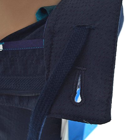 네이비 잔체크 시어서커 팬츠