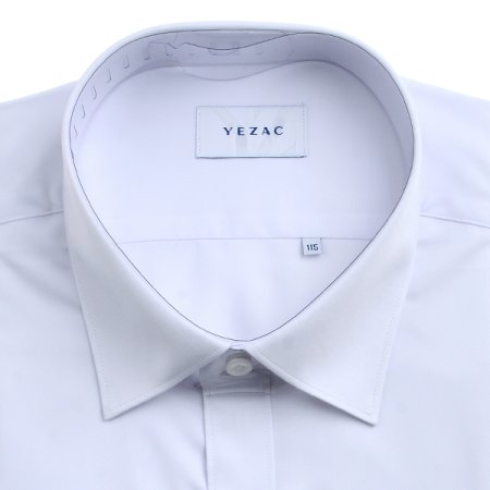 빅사이즈  화이트 솔리드 일반핏긴소매