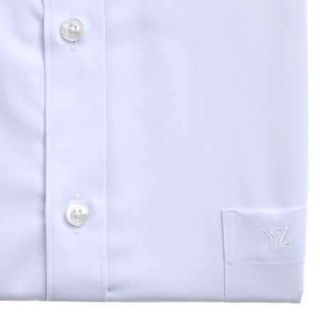 빅사이즈  화이트 솔리드 일반핏긴소매