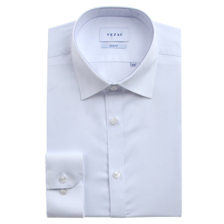 폴리 스판 솔리드 슬림핏 긴소매