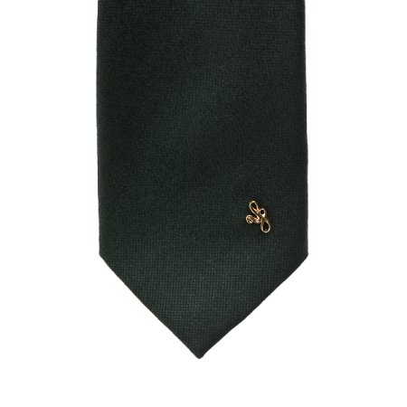 로고 핀 추가 솔리드 넥타이