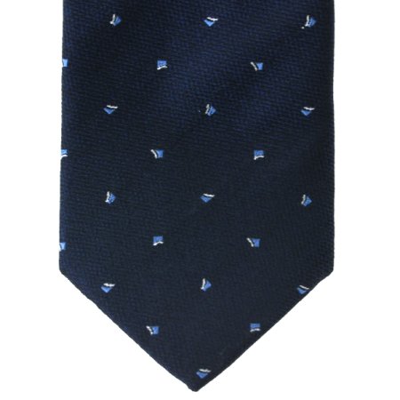 와인네이비 올오버 포인트 실크넥타이