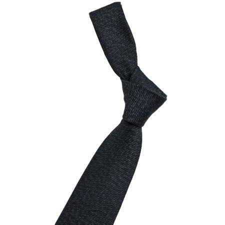 로고핀 포인트 그레이솔리드 실크넥타이