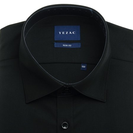 스트레치 솔리드 슬림 긴소매