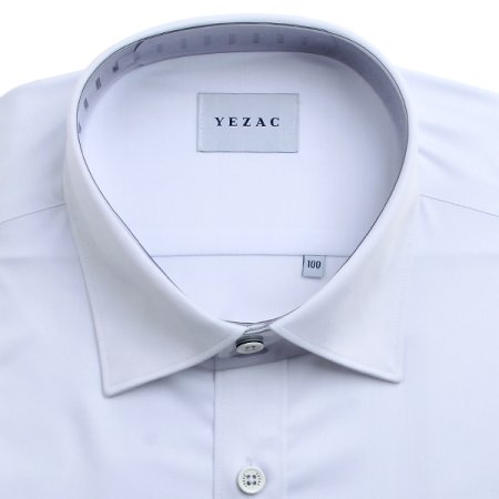 배색카라 스판 솔리드 일반핏 긴소매