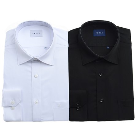 스트레치 솔리드 일반핏 긴소매