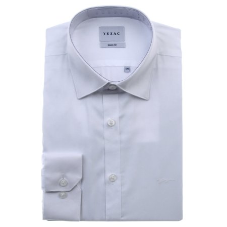 코튼폴리 혼방 트윌솔리드 슬림긴소매