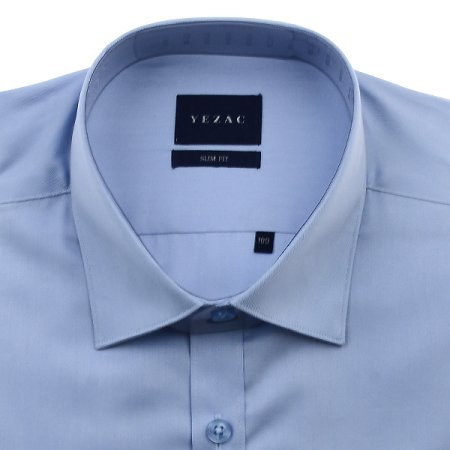 코튼폴리 혼방 트윌솔리드 슬림긴소매