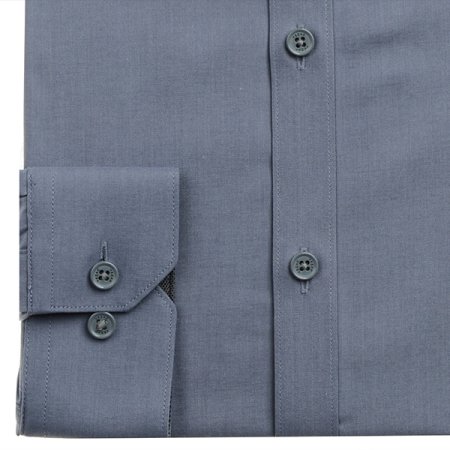 배색카라 스판 솔리드 슬림 긴소매