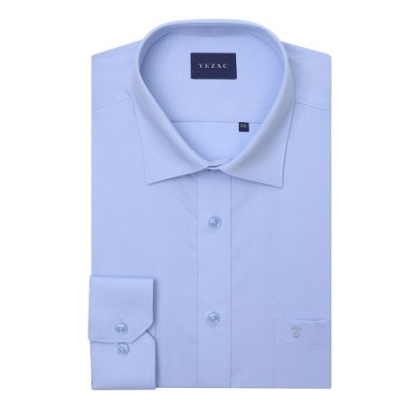 마이크로 도비 솔리드 일반핏 긴소매