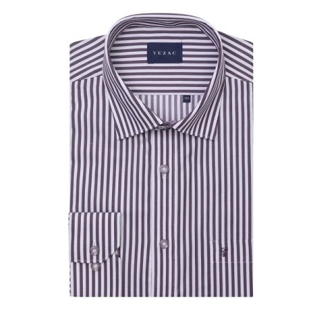 코튼혼방 스판 스트라이프 일반핏긴소매