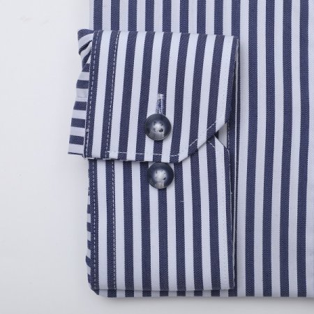 코튼혼방 스판 스트라이프 일반핏긴소매