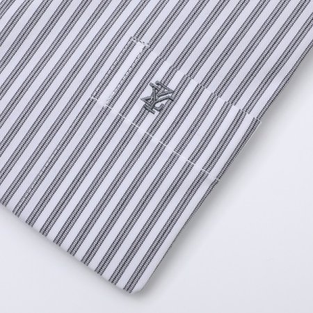 면혼방 스판 스트라이프 일반핏 긴소매