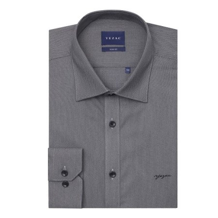 면혼방 스판 도비솔리드 슬림 긴소매