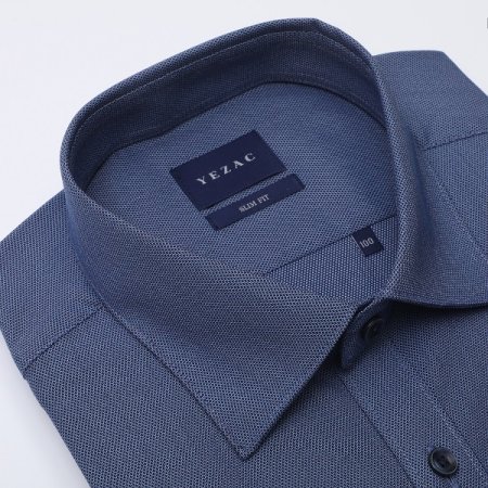 면혼방 스판 도비솔리드 슬림 긴소매