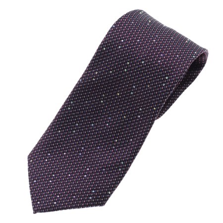 마이크로 패턴 올오버 크리스탈 넥타이