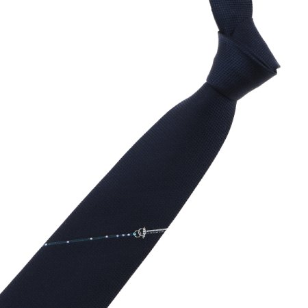 기하학 모티브 크리스탈 원포인트넥타이