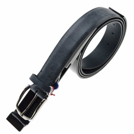 이태리수입  네이비 와이드 비조 벨트
