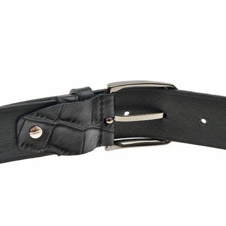 이태리수입 크로커엠보싱 와이드비조벨트